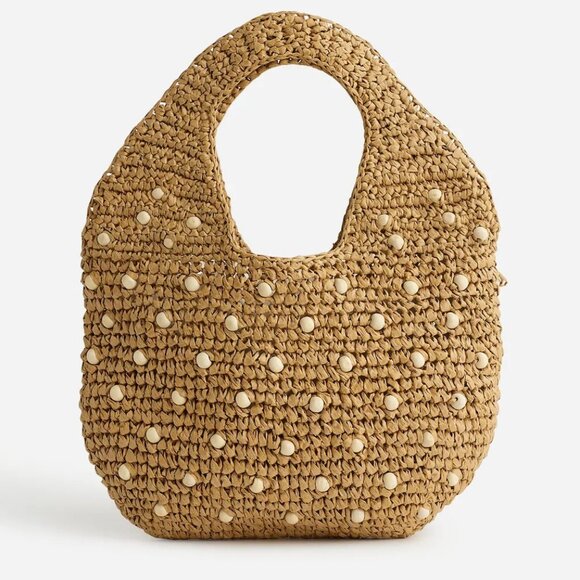 NWT Madewell The Micro Bag in Embellished Straw Desert Dune - Picture 1 of 3